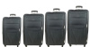 Комплект чемоданов 4 в 1 тканевый на 4 колесах TGS Черный