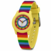 Дитячий годинник Better 003 Rainbow Yellow з різнокольоровим ремінцем та кварцовим механізмом