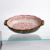 Форма для запекания Vintage 30×18×5 (см) овальная форма для выпекания в духовке с ручками Зеленая HM05-02