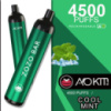 Многоразовый раз AOKIT ZOZO bar 4500 с подзарядкой. Мята