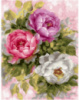 Картина за номерами «Три піоноподібні троянди» 40х50см