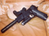 Іграшковий пістолет Galaxy Colt 1911 з глушником, лазером