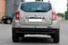 Задняя прямая дуга Black (нерж. сталь) для Renault Duster 2008-2017 гг