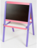 Мольберт двухсторонний магнитный напольный 50 на 40 см, цветной розово-фиолетовый