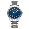 Чоловічий годинник Curren 8452 Silver-Blue зі сріблястим браслетом та синім циферблатом