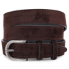 Елегантний замшевий ремінь Vintage 20791 Темно-коричневий