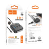 Хаб USB Hoco HB36 5-in-1 (HDTV+USB3.0+USB2.0*2+PD100W)/(L=0.2M)