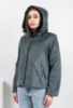 Жіноча сіра куртка з капюшоном