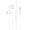 Наушники проводные Hoco M117 вакуумные Jack 3.5 с микрофоном white