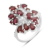 Серебряное кольцо CatalogSilver с натуральным рубином 4.609ct, вес изделия 4,69 гр (2159544) 18.5 размер