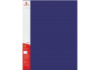 Папка А4 з боковим притиском Optima CLIP B, фактура «СМУГА», синя