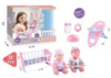 Пупс з ліжечком, стільчиком для годування та аксесуарами