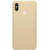 Чехол Nillkin Super Frosted Shield для Xiaomi MI MAX 3 + подставка Золотистый