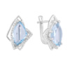 Серебряные серьги CatalogSilver с натуральным топазом 7.806ct (2097150)