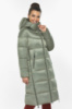 Куртка женская Braggart зимняя длинная с капюшоном - 55120 нефритовый цвет