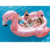 Надувной матрас плавательный остров Intex 57297 “Фламинго” для отдыха на воде, Четырехместный надувной плот