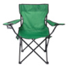 Кресло раскладное туристическое 50х80х80 см для отдыха, пикника, рыбалки с подстаканником Зеленое SJ-0014GR