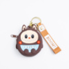 Детский кошелек-брелок Лабубу 7.5×7×2.5 (см с ремешком и карабином Коричневый HP-55-15B