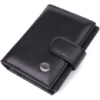 Компактный мужской бумажник вертикального формата из натуральной кожи ST Leather 23095 Черный