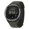 Чоловічий тактичний годинник Sanda 2197 Nylon Green з електронним циферблатом та підсвічуванням
