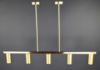 Люстра потолочная на 5 лампочек 27723 Латунь 35-65х10х101 см.