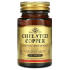 Solgar Chelated Copper 100 таблеток