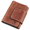 Строгое портмоне унисекс на магните GRANDE PELLE 11205 Коричневое