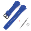 Ремінець для годинника Casio G-Shock GST-B400 Blue BK синій полімерний