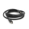 Кабель Merlion HDMI-HDMI HIGH SPEED 2.0m, v1.4, OD-7.5mm, круглый Black, коннектор Black, (Пакет), Q150