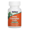 NOW Iron Complex 100 капсул