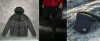 Чоловічий комплект куртка The North Face чорно-сіра + штани + Барсетка у подарунок!