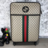 Чемодан Gucci Rolling Luggage Signature 55 with Web Beige