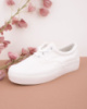 Жіночі білі кросівки на шнурівці