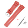 Ремінець для Casio G-Shock GA-2100 Red SI червоний поліуретановий (1051-0843)