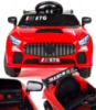 Дитячий спортивний електромобіль кабріолет зі спойлером Cabrio 6V 5A (пульт, LED-фари, музика, педаль газу), Червоний