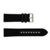 Ремінець для годинника Awarder 040/041 Black-Silver 24 мм, чорний зі сріблястою пряжкою