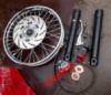 КОМПЛЕКТ ВИЛКИ в сборе под дисковый тормоз полный комплект [ BREMBO ] ЯВА/JAWA 350, 639, 638, 634 Made in ЧЕХИЯ