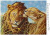 Схема для повної зашивки бісером Мій лев