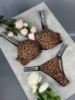 Комплект Victoria's Secret 2402 Push-Up Bra леопардовий
