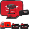 Шліфмашина вібраційна акумуляторна MILWAUKEE, M18 BQSS-502B, 113х104мм (зарядний пристрій М12-18 С, 2 акумулятори М18 В5 5Аг, су