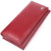 Элегантный кошелек для женщин с монетницей из натуральной кожи ST Leather 23107 Бордовый