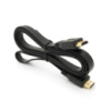 Кабель Merlion HDMI-HDMI 1.5m, v1.4, плоский Black, (Пакет), Q150