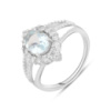 Серебряное кольцо CatalogSilver с натуральным топазом 3.083ct, вес изделия 3,83 гр (2129646) 19 размер