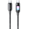 Дата кабель Usams US-SJ750 With Colorful Light TC Ser. Type-C to Type-C 100W (1.2m)