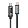 Кабель Hoco U148 Type-C to Type-C PD 240W с дисплеем black