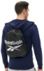 Спортивний рюкзак-мішок Reebok Training Essentials 15 л чорний — сумка для спортзалу та тренувань
