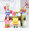 Набор фигурок Губка Боб RESTEQ, 6 шт, фигурки Спанч Боб Сквер Пентс, игрушка Sponge Bob Square Pants
