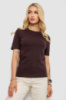 Футболка жіноча з принтом, колір шоколадний, 241R133