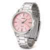 Жіночий годинник Casio LTP-1303D-4A з рожевим циферблатом та сталевим браслетом