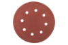 Круг шлифовальный на липучке Mastertool 180 мм x Р80 с отверстиями (5 шт.) (08-1808-H)